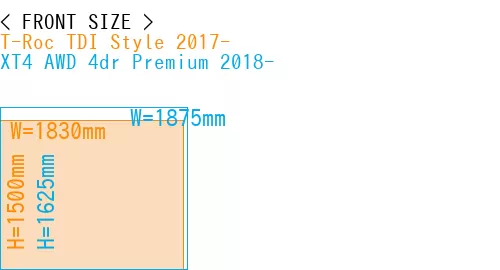 #T-Roc TDI Style 2017- + XT4 AWD 4dr Premium 2018-